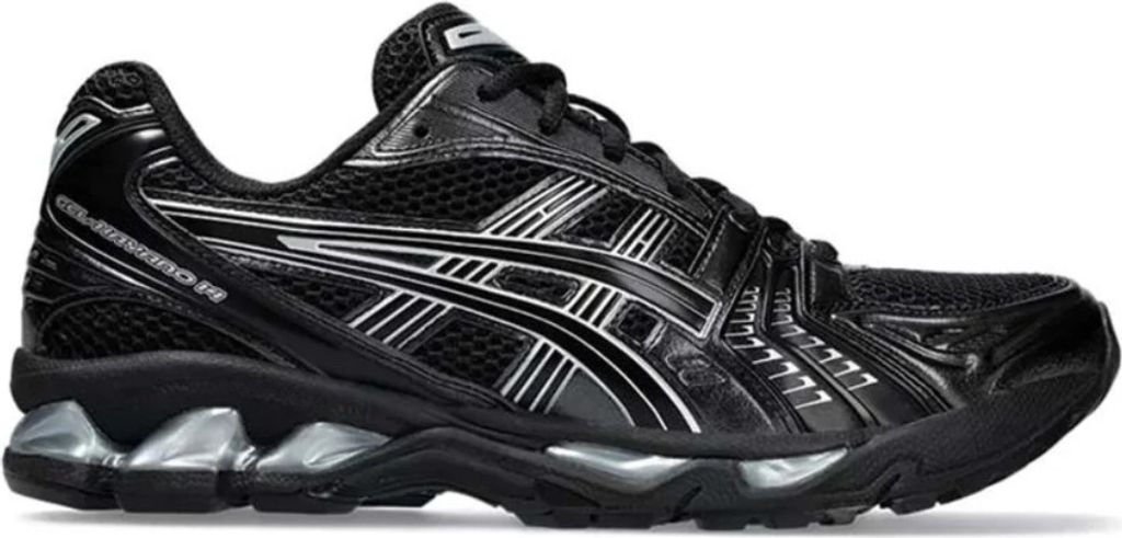 Kaufen Sie den ASICS GEL-KAYANO 14 Black Pure Silver bei Kicksshop. Sportlicher schwarz-silberner Sneaker mit GEL-Dämpfung und Retro-Running-Design.