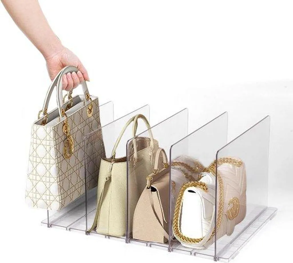 Organisateur de tiroir modulable et transparent pour cuisine et chambre