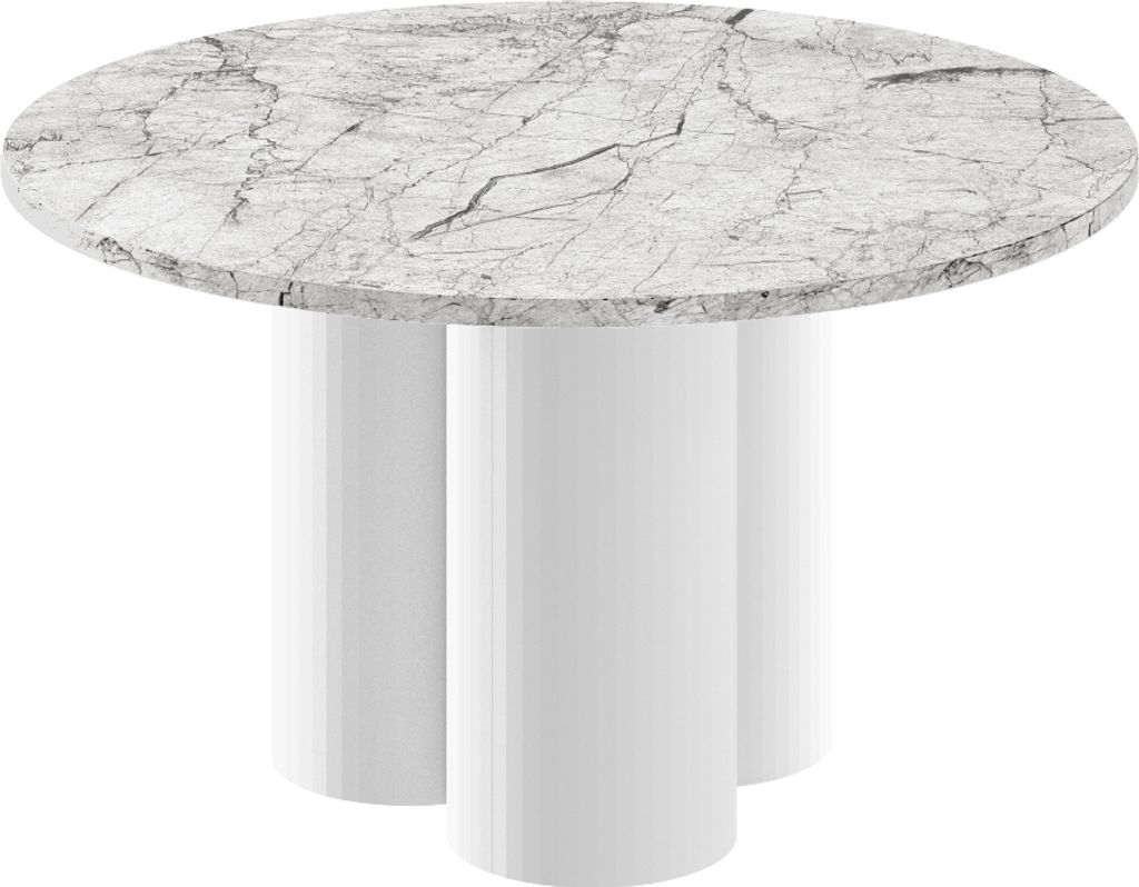 Design Couchtisch HRE-222 rund Hochglanz Wohnzimmer Tisch 80 x 50 cm