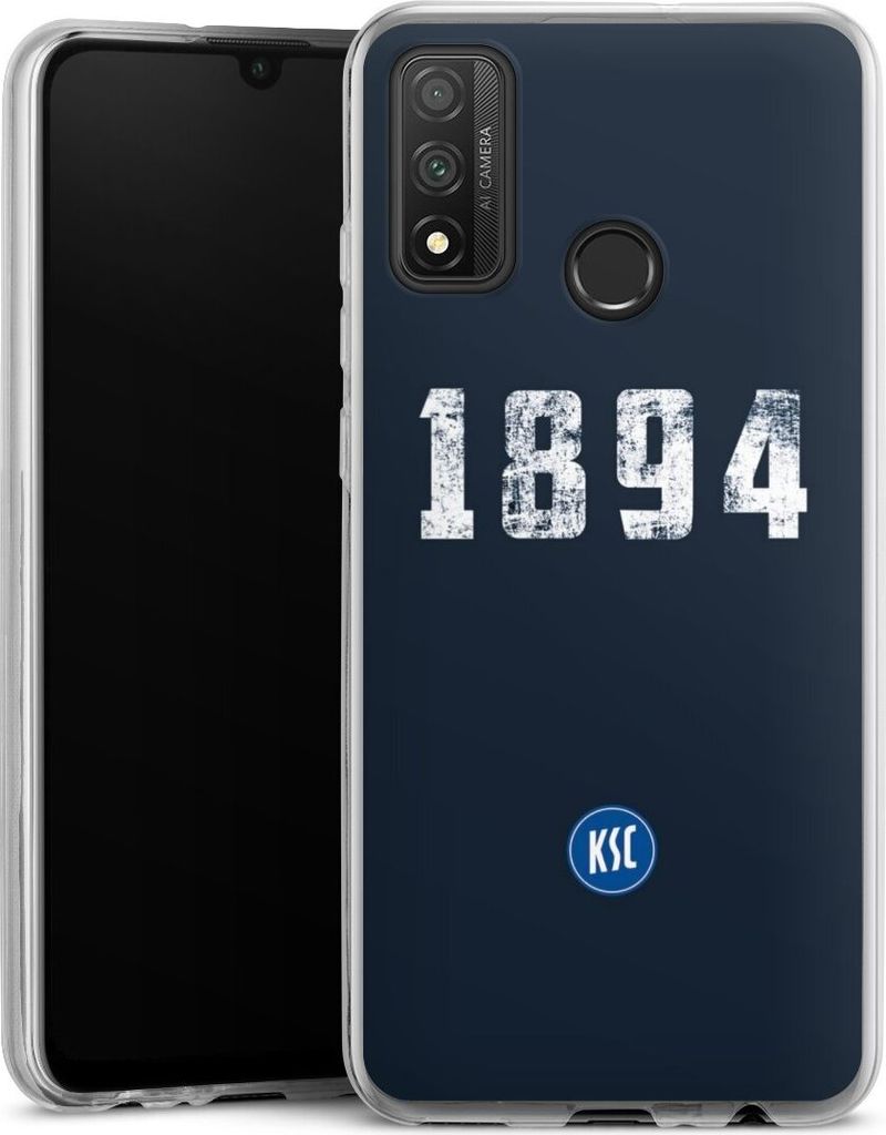 DeinDesign Slim Hülle für Huawei P Smart (2020) Silikon Case Ultra Dünn Handyhülle Bundesliga KSC Karlsruher SC