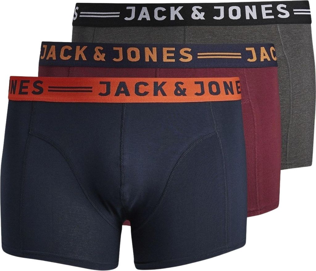 Jack & Jones Lichfield Trunk Boxershorts Herren (Übergröße) (3-pack)