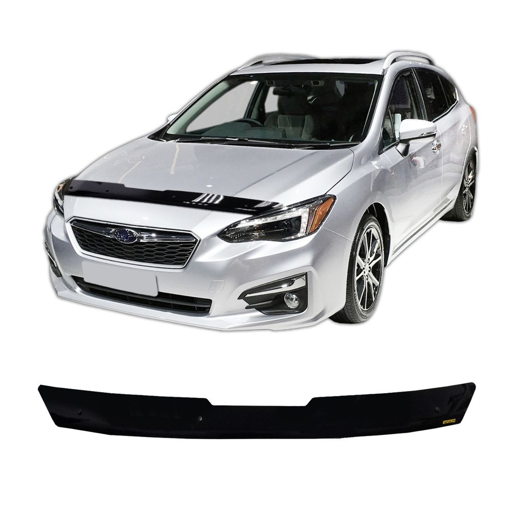 SCOUTT | Motorhaube Windabweiser Insekten Steinschlagschutz Für Subaru Impreza 2016-2019, Aerodynamisch, Einfache Montage, Getönt, Spezielle Halt...
