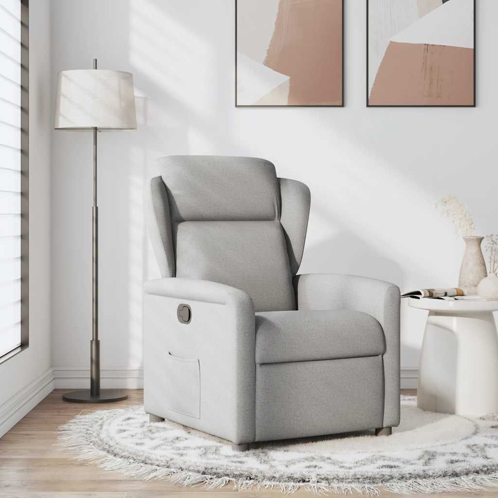 "SALE 2026"Relaxsessel- TV-Sessel - Einzelsofa elegantes Design - Wolkengrau Stoff - 78x95x100cm - Couchsessel DEMöbel241376