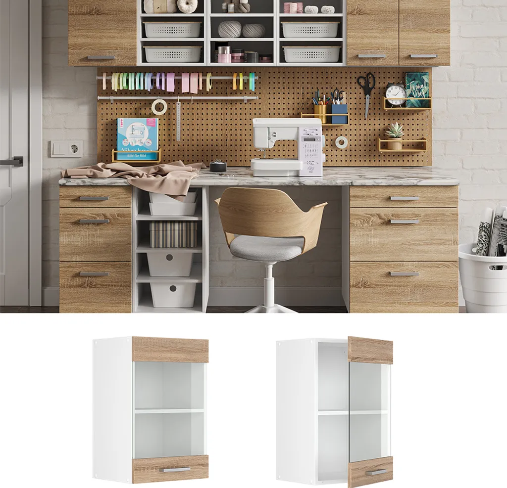 Recensione Pensile Vicco R-Line 40 cm | Modulo Cucina Sonoma Bianco - 2