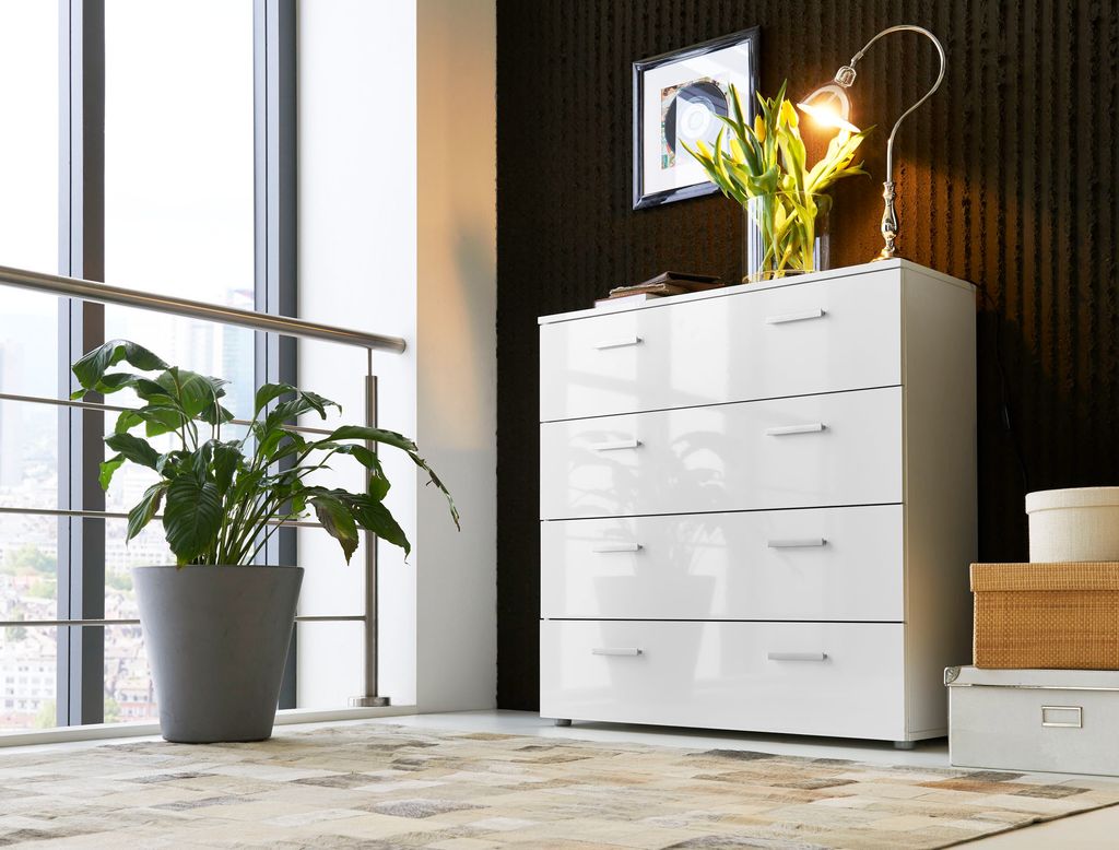 BMG Möbel Kommode Sideboard Anrichte MARBELLA in Hochglanz Produktbild 1