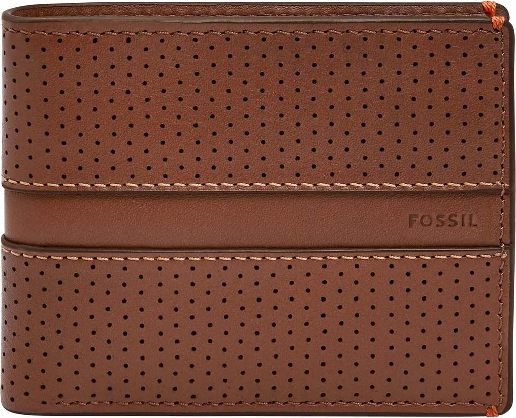 Portefeuille de voyage Fossil Sport Tourer compact pour homme brun