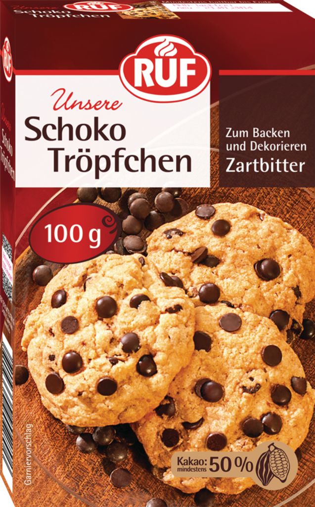 RUF Schoko Tröpfchen Zartbitter