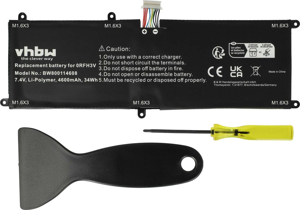 vhbw Akku kompatibel mit Dell Latitude 11 5175, 11 5179, 11 Produktbild 