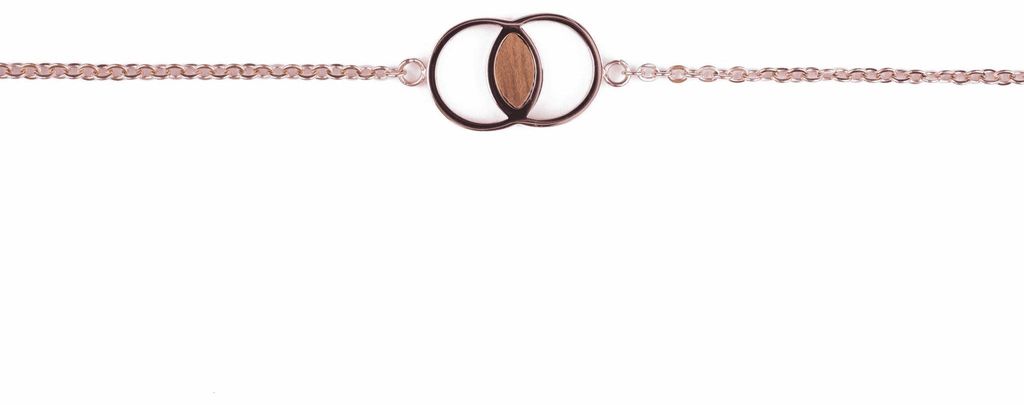 Holzkern Effigies Damen Armband Produktbild 