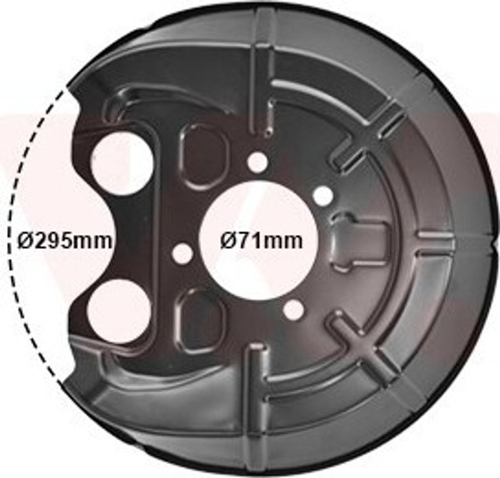 VAN WEZEL Spritzblech Bremsscheibe für OPEL Vectra C Caravan (Z02) Hinten Rechts 3768374 Ankerblech