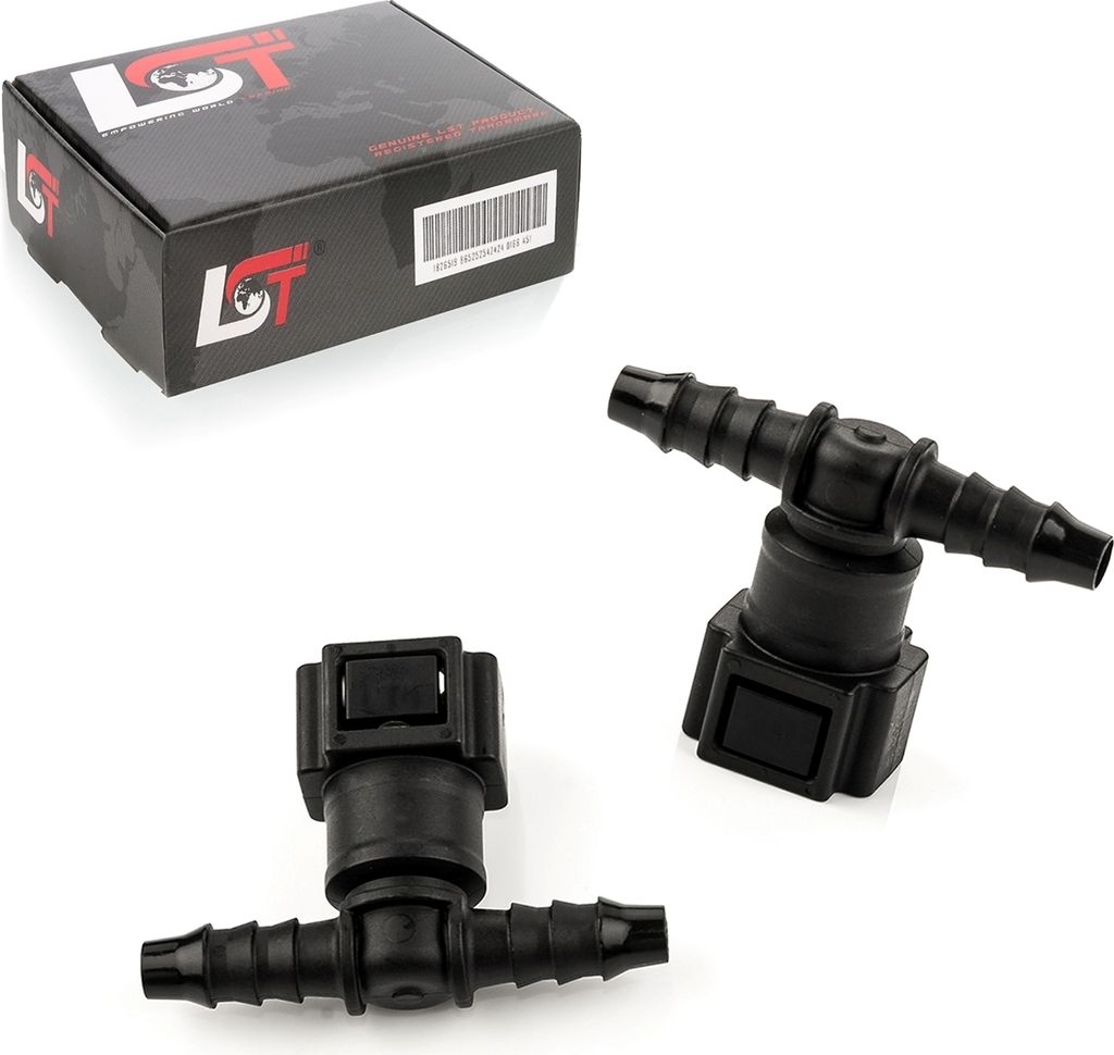 2x Schnellverschluss Kraftstoffleitung Kupplung T-Stück 7,89x6mm für TOYOTA FIAT