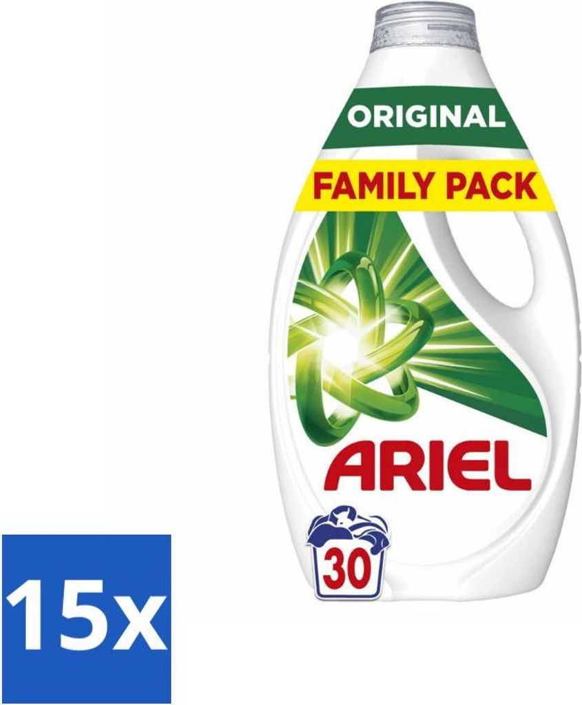 Ariel Flüssigwaschmittel - Original - 30 Wäschen - 1350 ml - Vorteilspack - 15 Stücke