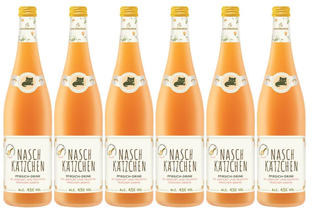 Naschkätzchen alla pesca con yogurt e aroma di frutta 750ml Immagine del prodotto 