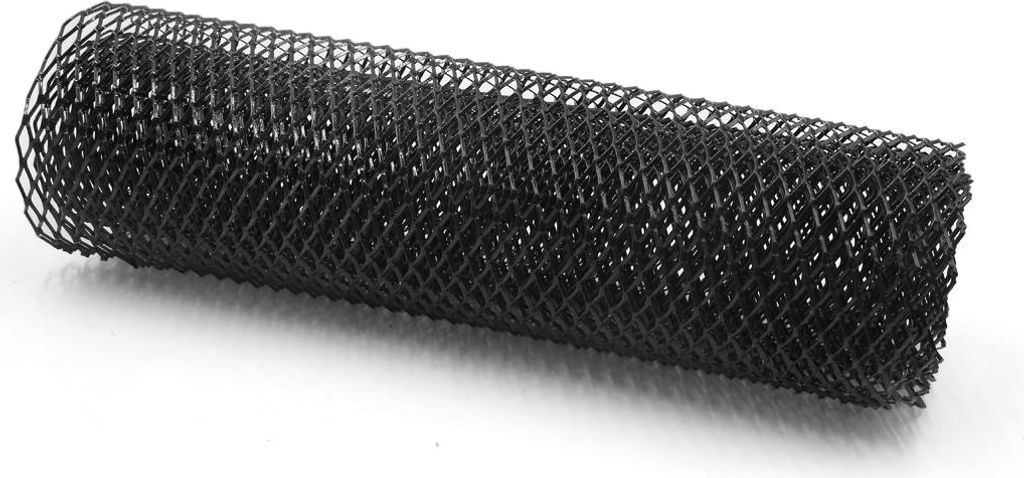 Auto Schwarz Aluminium Legierung Vorner Stoßdämpfer Grill Maschen Blatt 8 x 16mm DE de