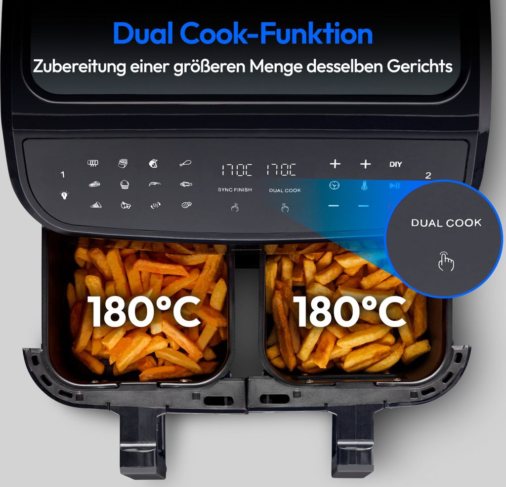 MEDION P20 XXL Heißluftfritteuse mit 2 Kaufland.de