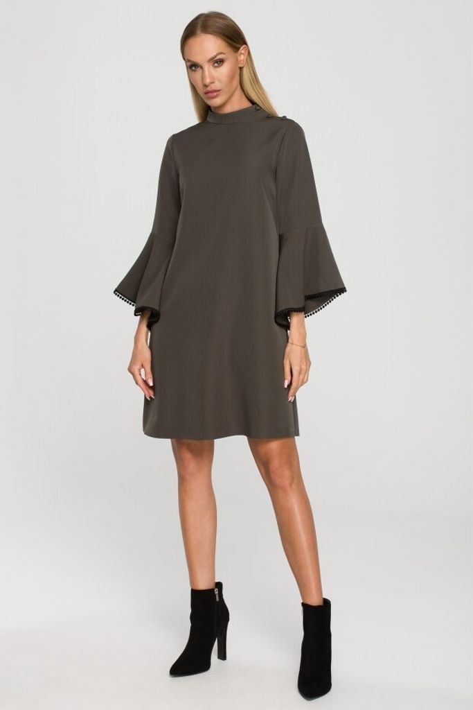 Made of Emotion Minikleid für Frauen Hu M698 khaki XXL