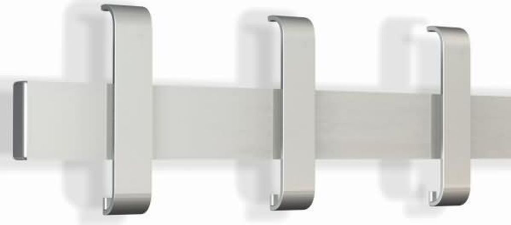 Sicherheits-Wandgarderobe Arosa 3/6 alusilber