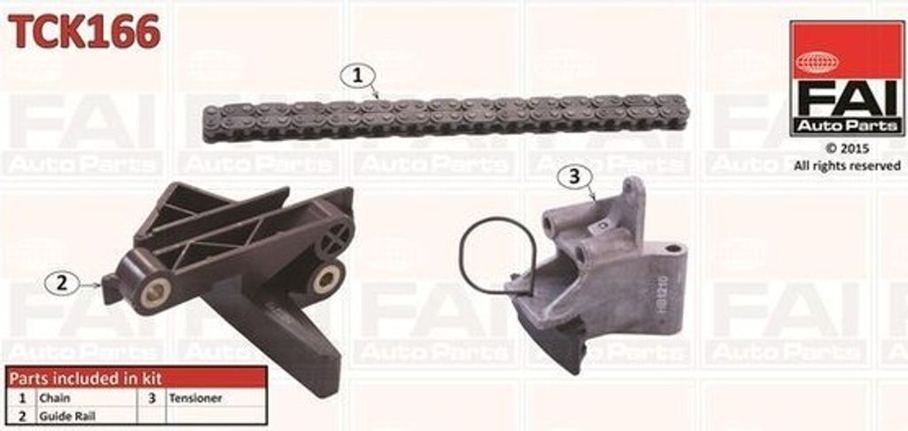 FAI AutoParts TCK166 Steuerkettensatz Steuerkette für BMW 3 Limousine (E46) 5 Limousine (E60) 5 Touring (E61) 5 Limousine (E39) 3 Touring (E46) X3