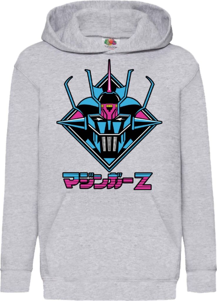 Kinder Kapuzenpullover Anime Manga Mazinger Z, 12-13 Jahr - 152 / Grau