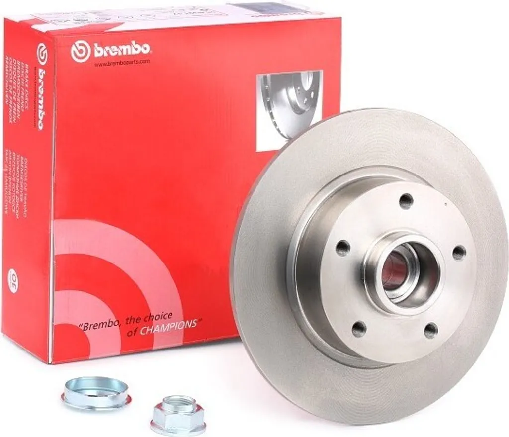 Disque de frein arrière plein Brembo pour Renault Grand Scenic 3 JZ