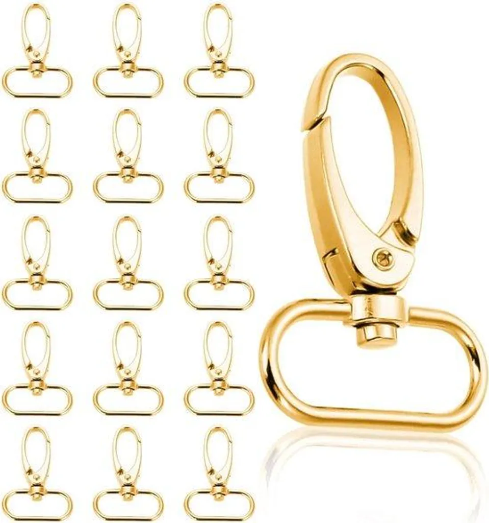 Porte-clés dorés pivotants pour fabriquer vos bijoux de sac et cadeaux