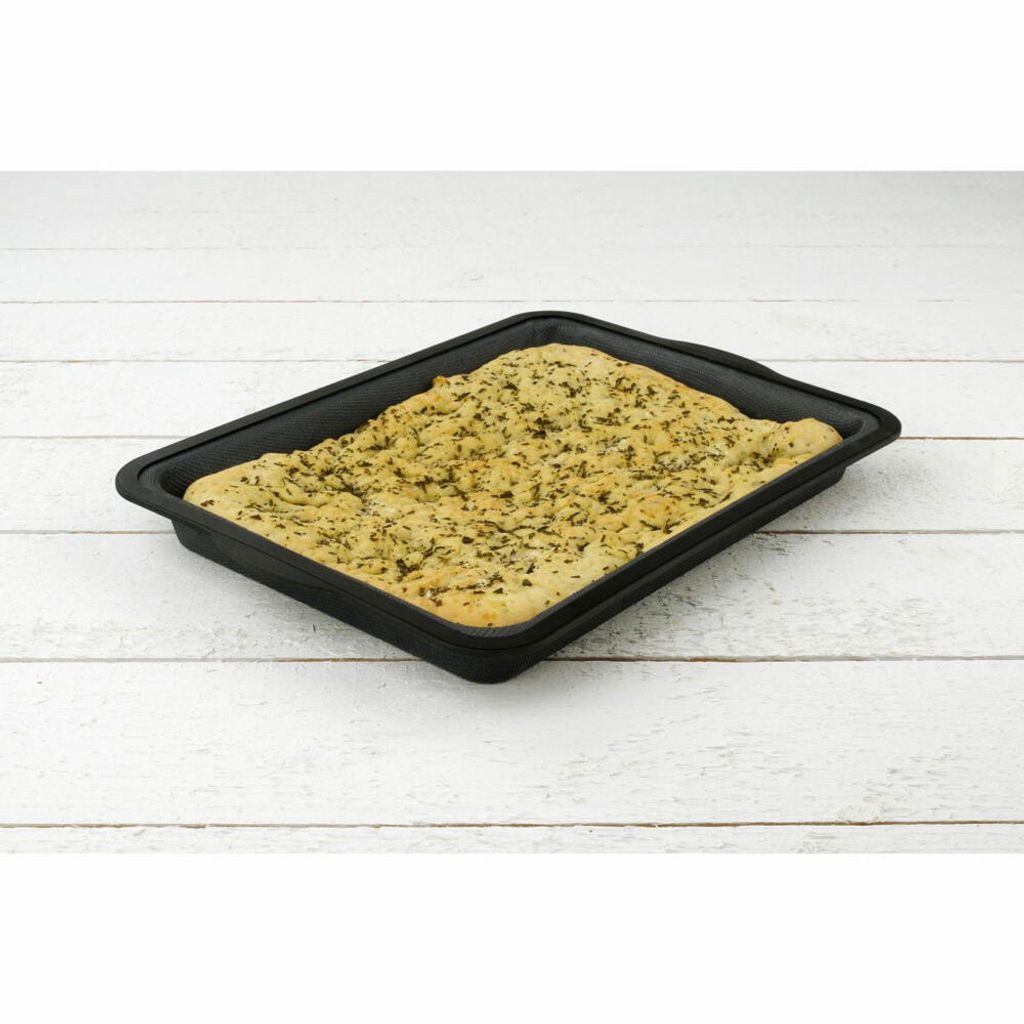 Fackelmann Zenker 62050 Pellicola Da Forno Antiaderente Riutilizzabile - Teflon DuPont, 33x40 Cm, Argento, Resistente Fino A 260°C