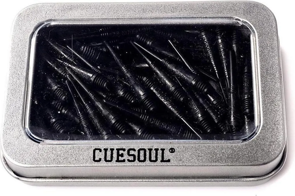 CUESOUL 2BA Pointes de fléchettes souples Noir Pack de 100 pièces - 5