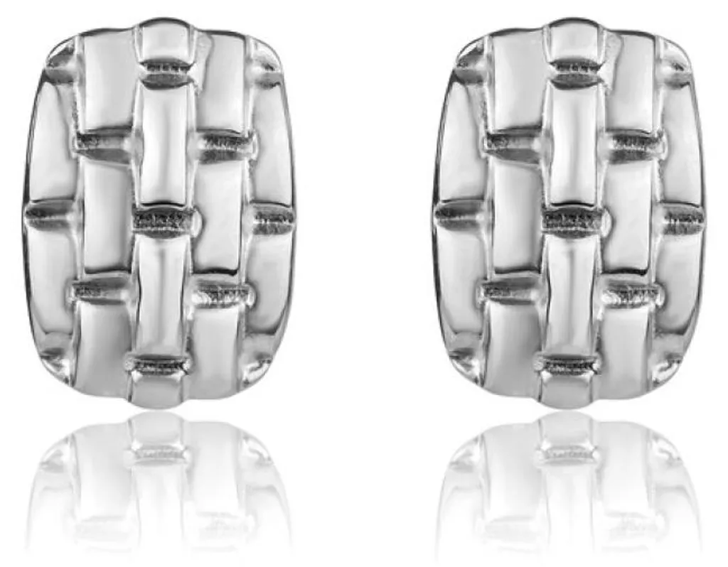 Boucles d'oreilles Cassidy en acier inoxydable argenté au design oversize