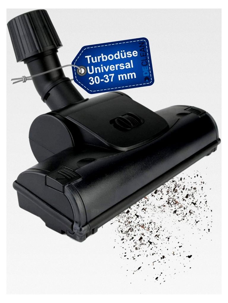 Universelle Bodendüse Turbodüse mit rotierenden Bürsten für 30-37mm Rohranschluss kompatibel mit Staubsaugern