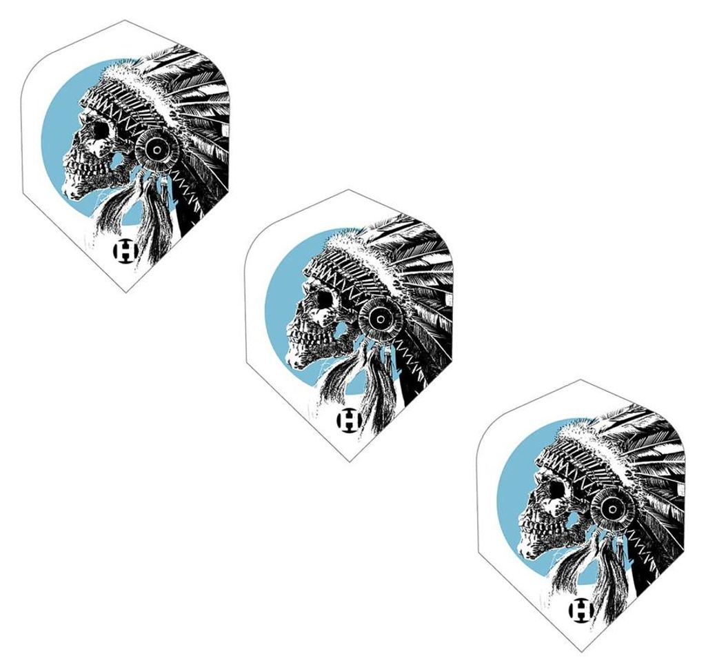 Harrows - Dart Flights "Prime Jonny" 3er-Pack PP6372 (Einheitsgröße) (Weiß/Schwarz/Blau)