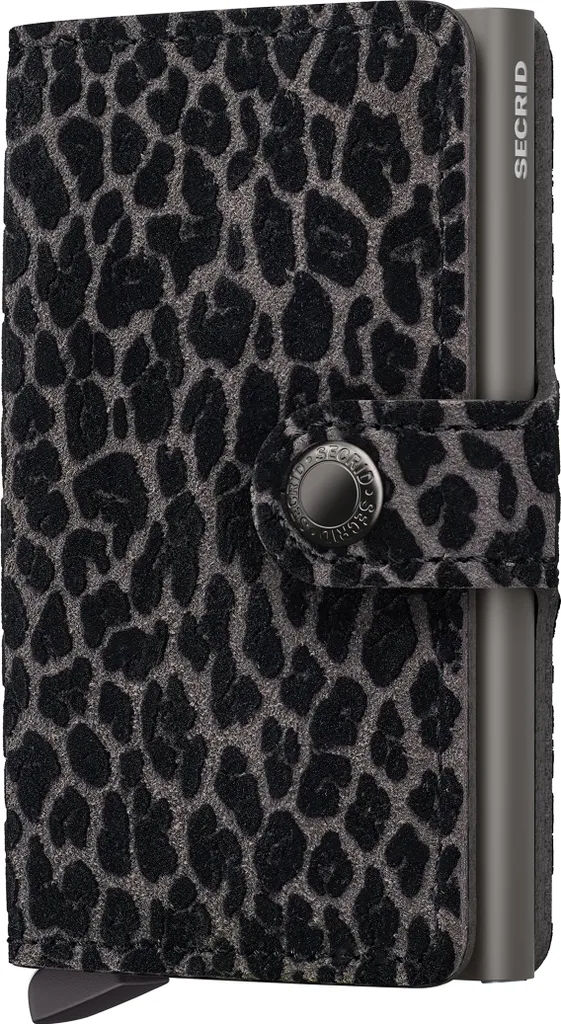 Secrid Miniwallet Leo Grigio: Portafoglio RFID in Pelle Originale 10.2