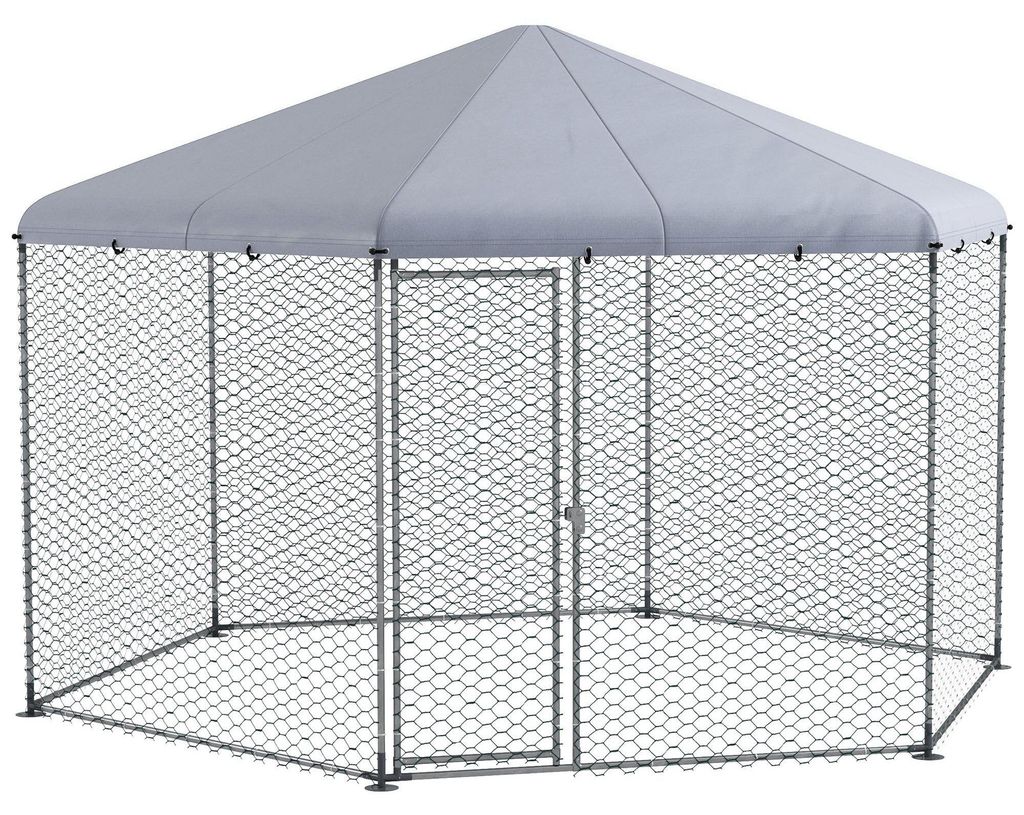 Recinto per polli PawHut 400 x 346 x 263 cm in acciaio, con Immagine del prodotto 