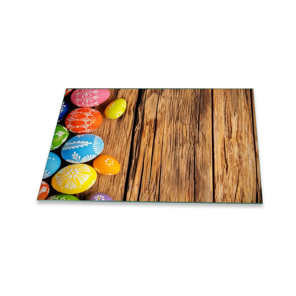 Piastra di copertura del piano cottura in ceramica 1 pezzo 80x52 Copertura dell'alzatina in vetro colorato di Pasqua