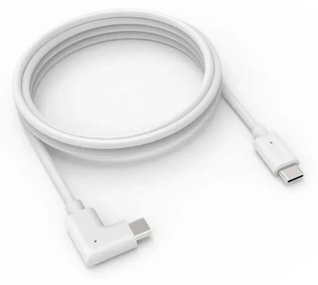 Câble USB-C vers USB-C 90 Degrés renforcé pour transfert de données
