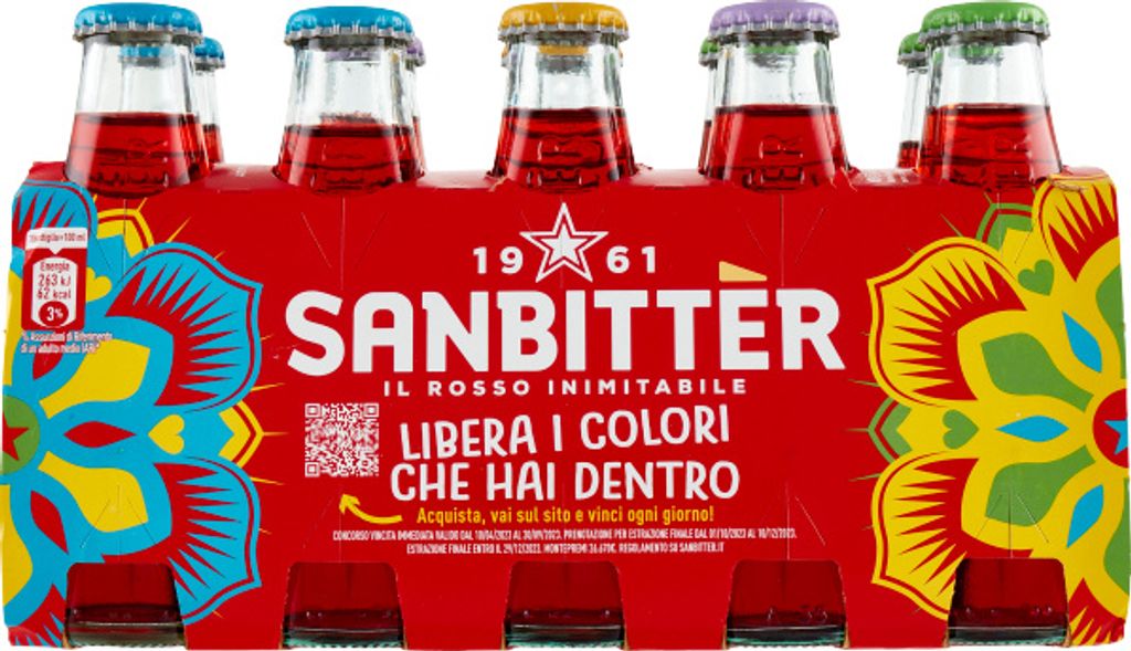 Sanbitter Aperitivo Rosso 10 x100ml Immagine del prodotto 