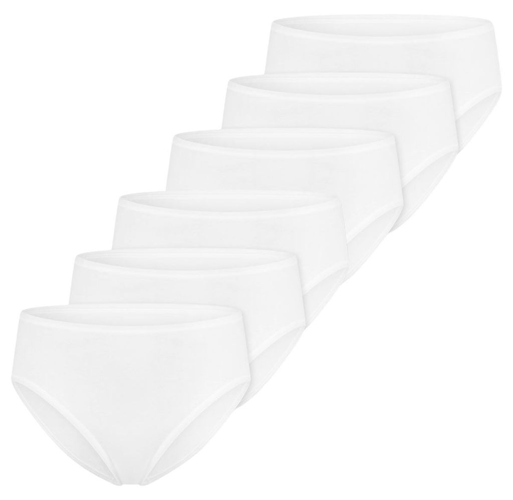 Schiesser 6er Pack Essentials Baumwolle Slip Optimale Passform, Angenehm auf der Haut, Weiche und schmale Abschlüsse