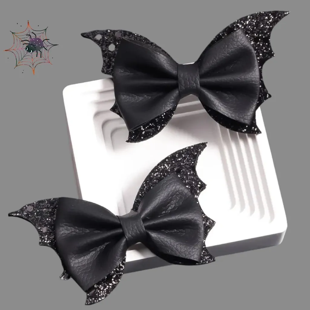 Barrettes Chauve-souris Anti-glisse : Coiffure Halloween Tenue Parfaite