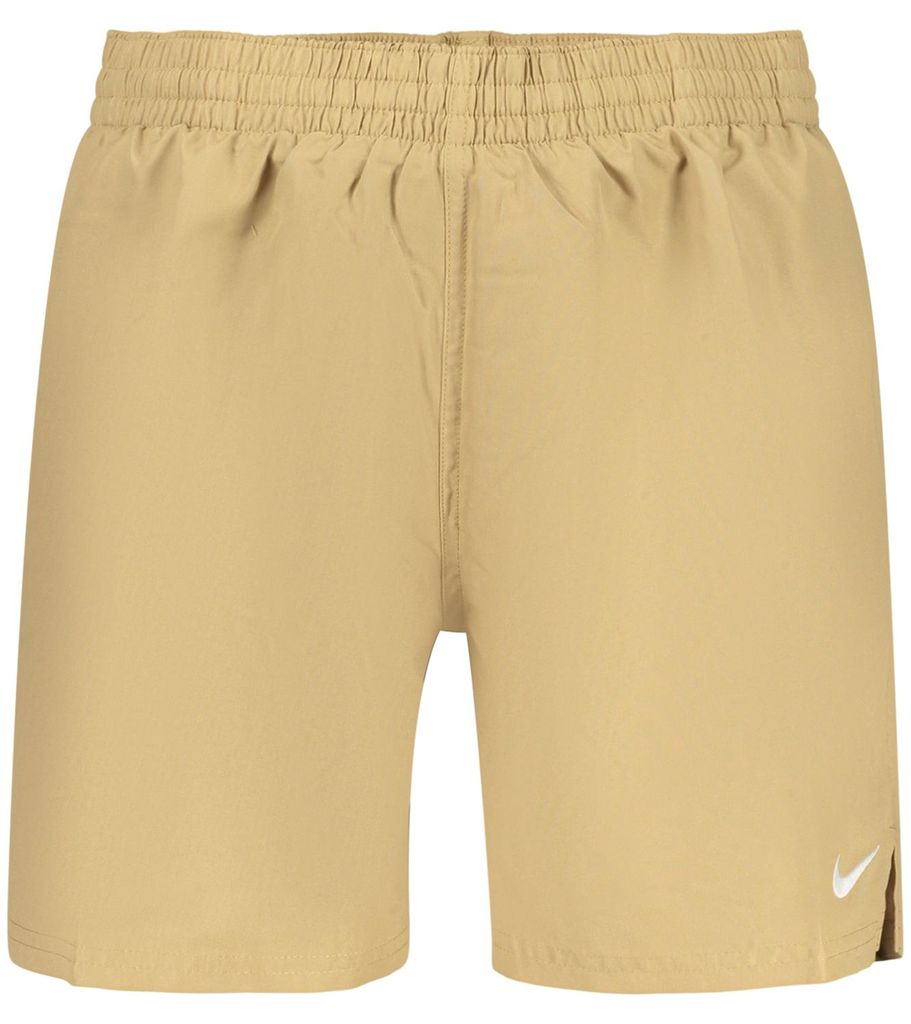 Herren Beige Badehose mit Kordelzug & Stickerei - Perfekt für Sommer