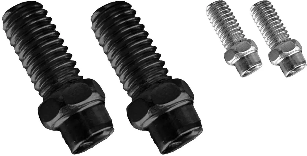 Picots Diamant 8mm Leatt en Inox Noir pour pédales plates haute adhérence