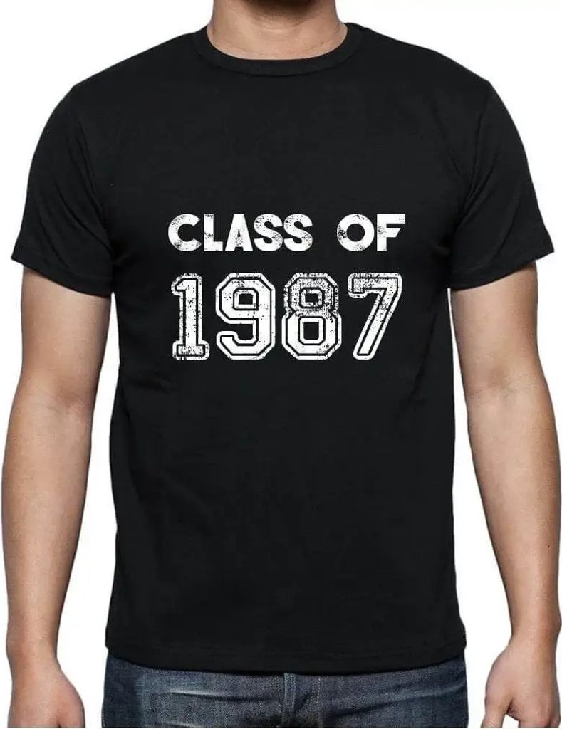 Herren Grafik T-Shirt Klasse von 1987 – Class Of 1987 – Geschenk 37. Geburtstag Jahrestag 37 Jahre Jubiläum 37 Jährige Mann Jahrgang 1987 Kur...