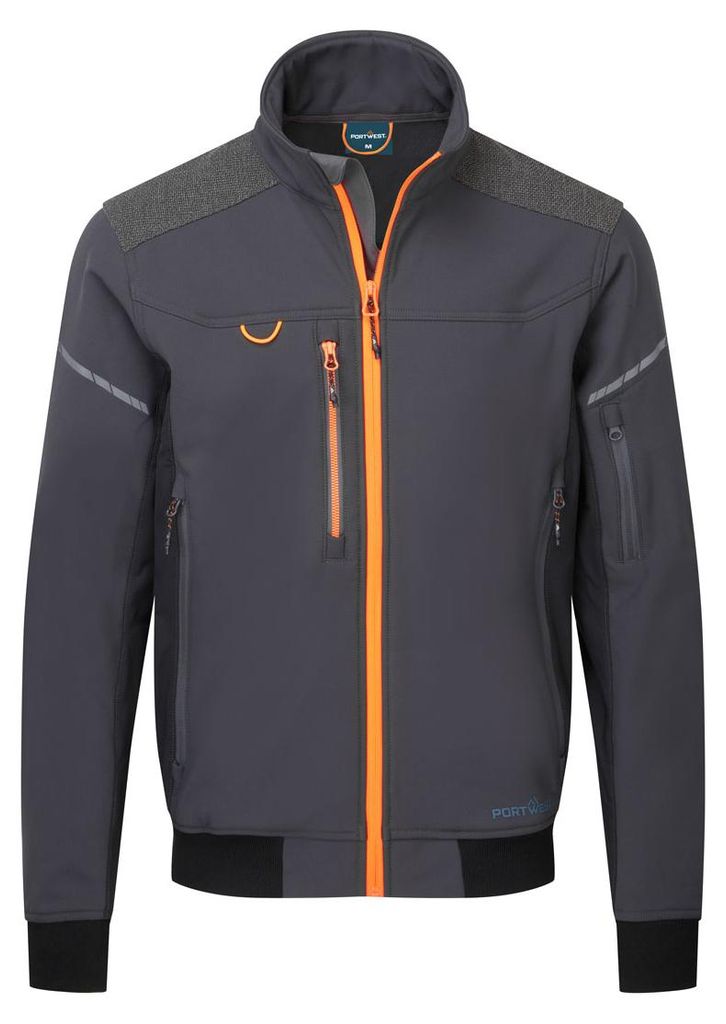 Portwest EV4 Softshell-Piloten-Jacke Lang Grau XXL