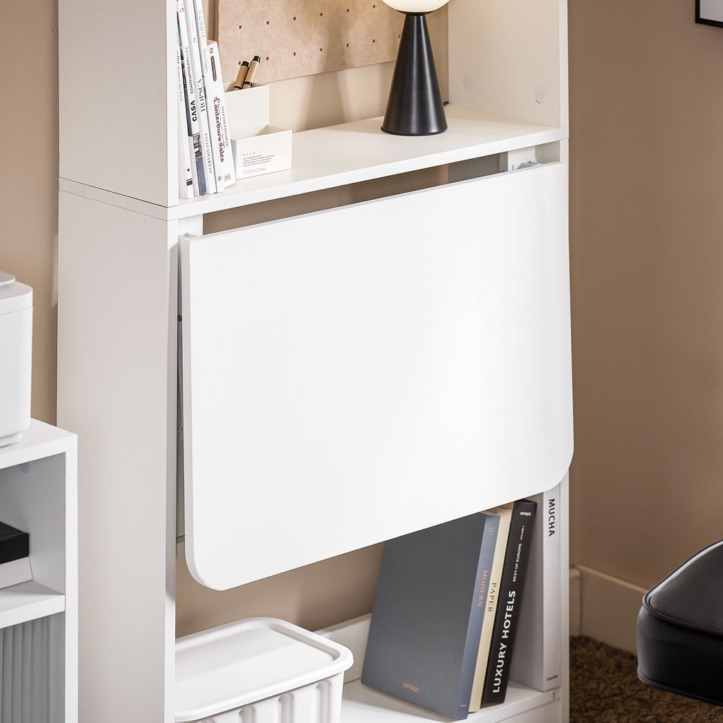 SoBuy FWT92-H-W Schreibtisch klappbar Computertisch mit Produktbild 6