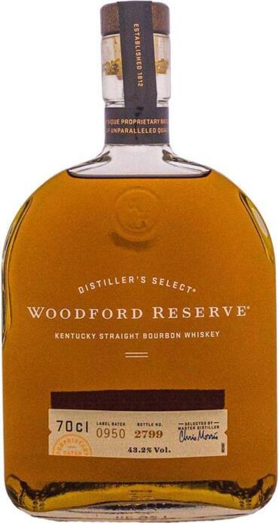 Woodford Reserve Kentucky Straight Bourbon Whiskey 43,2% Immagine del prodotto 