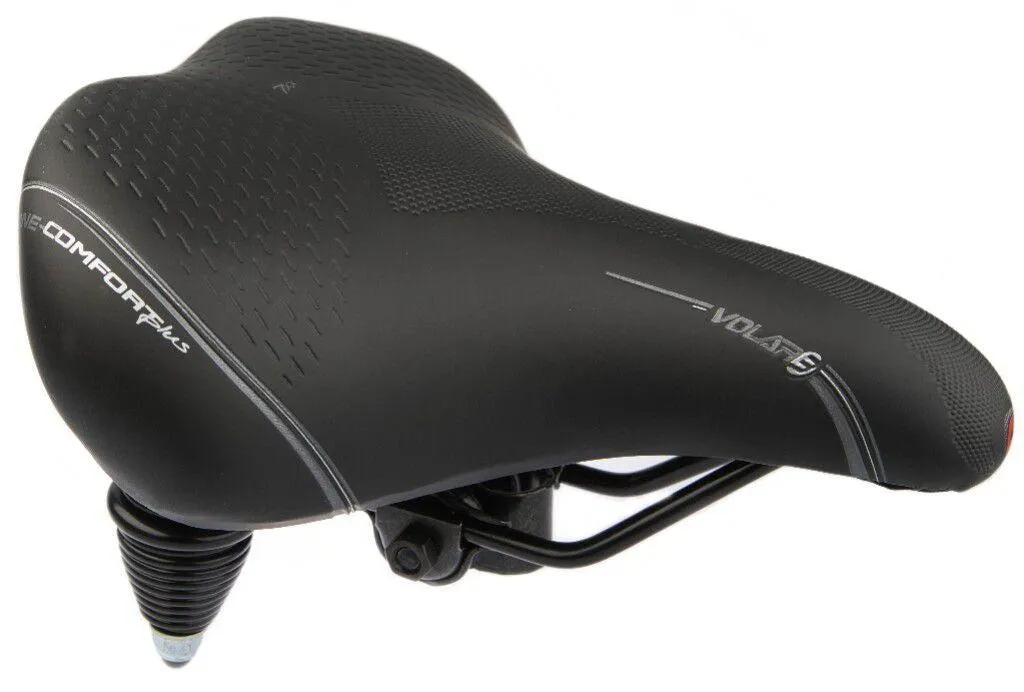 Selle de vélo large et confortable noire - Idéal pour Cruiser et VAE urbain