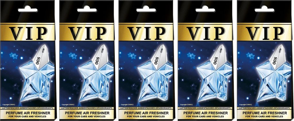 5x Auto Duft VIP-800, Lufterfrischer Auto,Duftbaum auto,Auto zubehör,Duftspender
