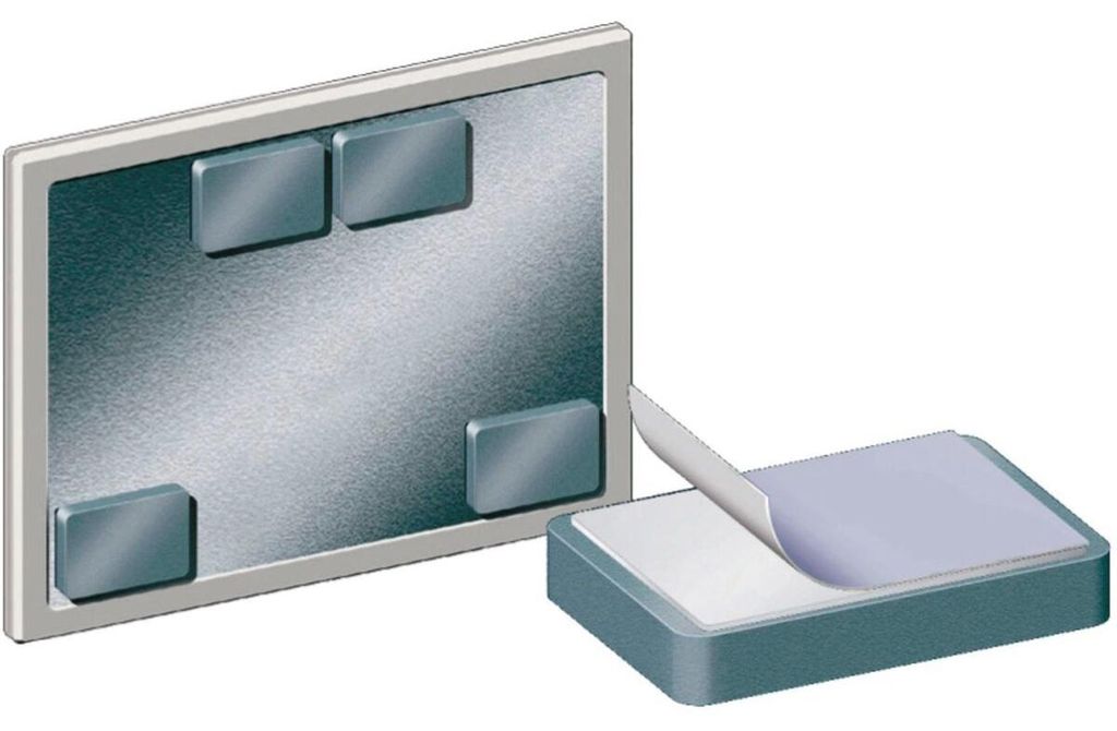 Legamaster Blockmagnet 50x75x12mm, Tafelmagnet, Grau, Produktbild 