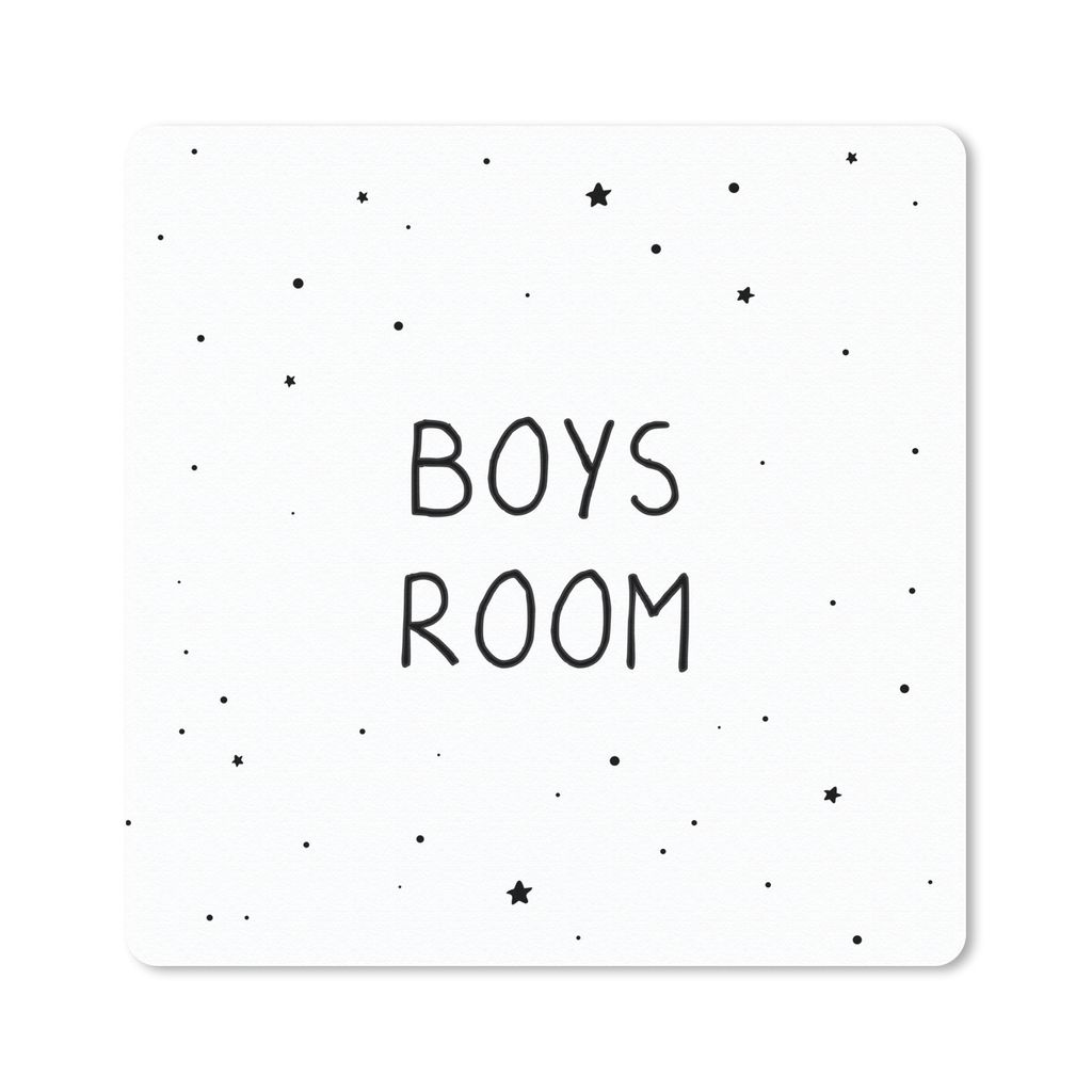 MuchoWow Mauspad Mousepad Zitate - Jungenzimmer - Sprichwörter - Jungen - Kind 30x30 cm - Mousepads - Maus Mat - Pad - Mausunterlage - Gaming
