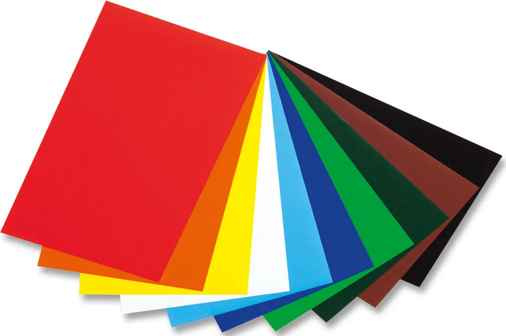 Papier pour pliage et découpage folia 350x500 mm Lot de feuilles colorées