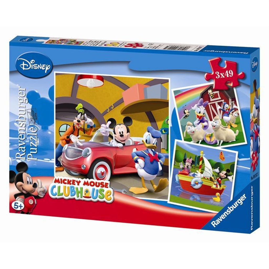 Ravensburger Puzzle Mickey Mouse Kinderpuzzle 3x49 Teile Disney