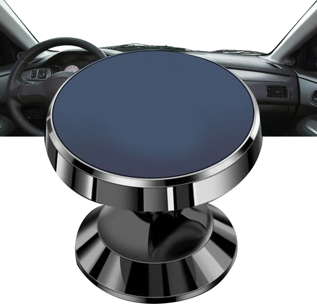 Supporto Auto Premium Nero Lucido - Portatile e Antiscivolo - 4